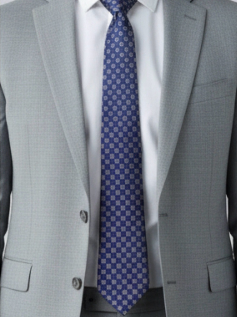 Pronto Uomo Blue/Purple Patterned Tie